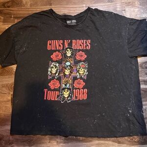 Guns N' Roses Tour 1988 Black T-Shirt